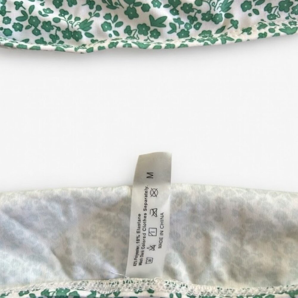 ☘️ NWOT Blooming Jelly Green Floral Bikini Set ☘️ Size Medium ☘️ - Picture 4 of 6